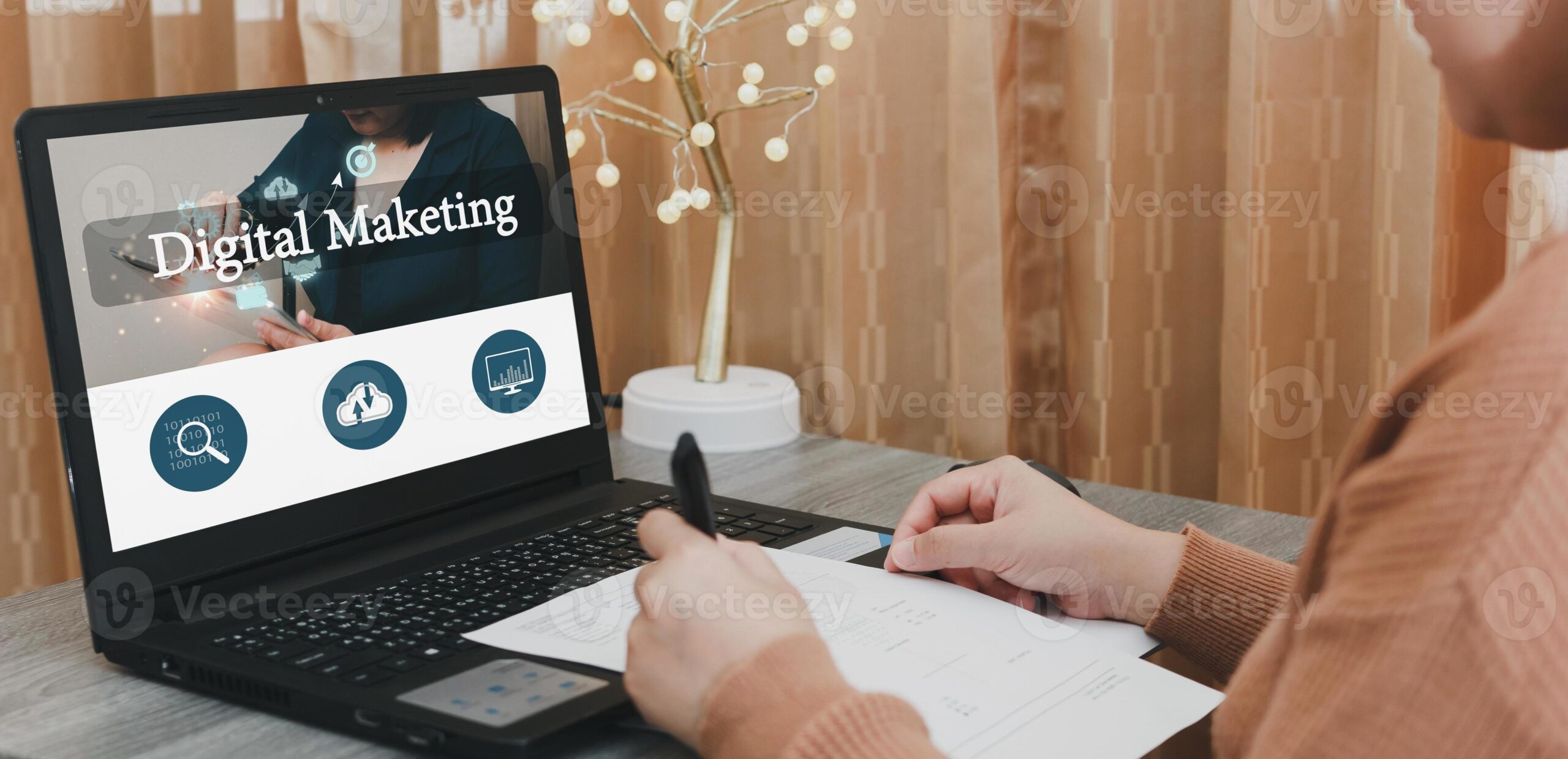 woman-use-computer-digital-marketing-strategy-planning-at-working-space-social-media-online-content-freelance-worker-working-online-content-creator-woman-using-laptop-photo